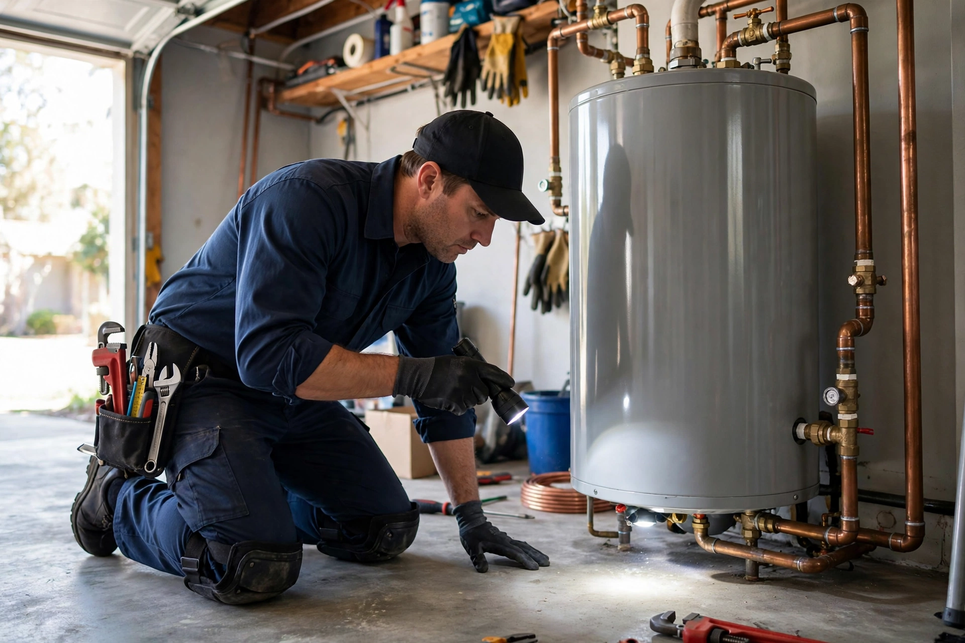 Gas water heater pilot assembly